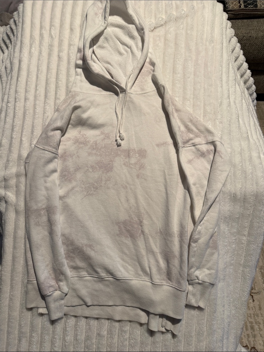 SO Womens Off-White Pullover Hoodie with Subtle Washed Details